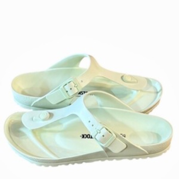 Birkenstock Gizeh Essentials EVA Womens Green Thong Sandals Size 9 Adjustable - Picture 9 of 9